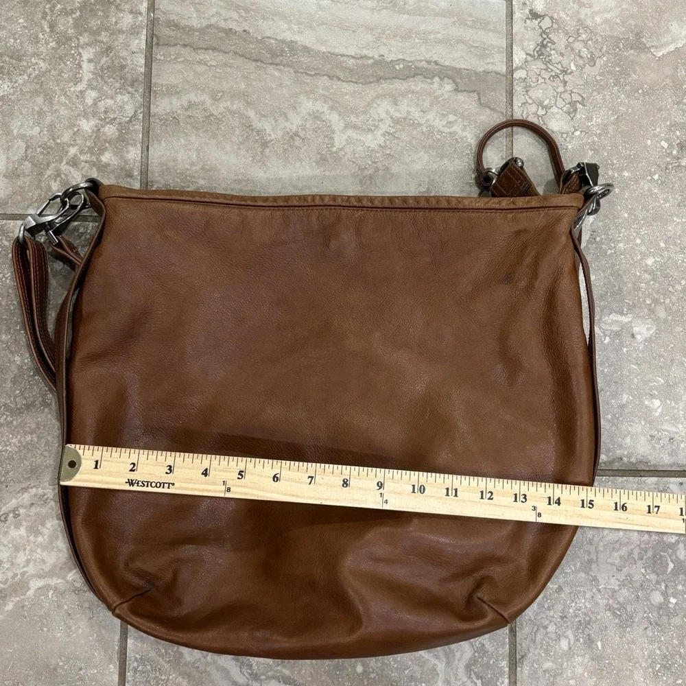 Rough & Tumble Brown Lamb Leather Hobo XBody Bag Original Straps USA